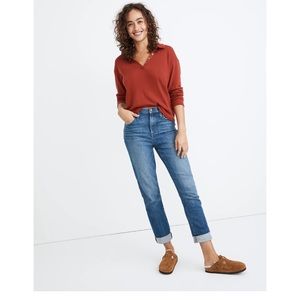NWOT Madewell  High-Rise Slim Boyjean Moreland